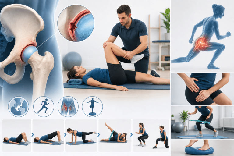 Rehabilitacja po uszkodzeniu obrąbka stawu biodrowego